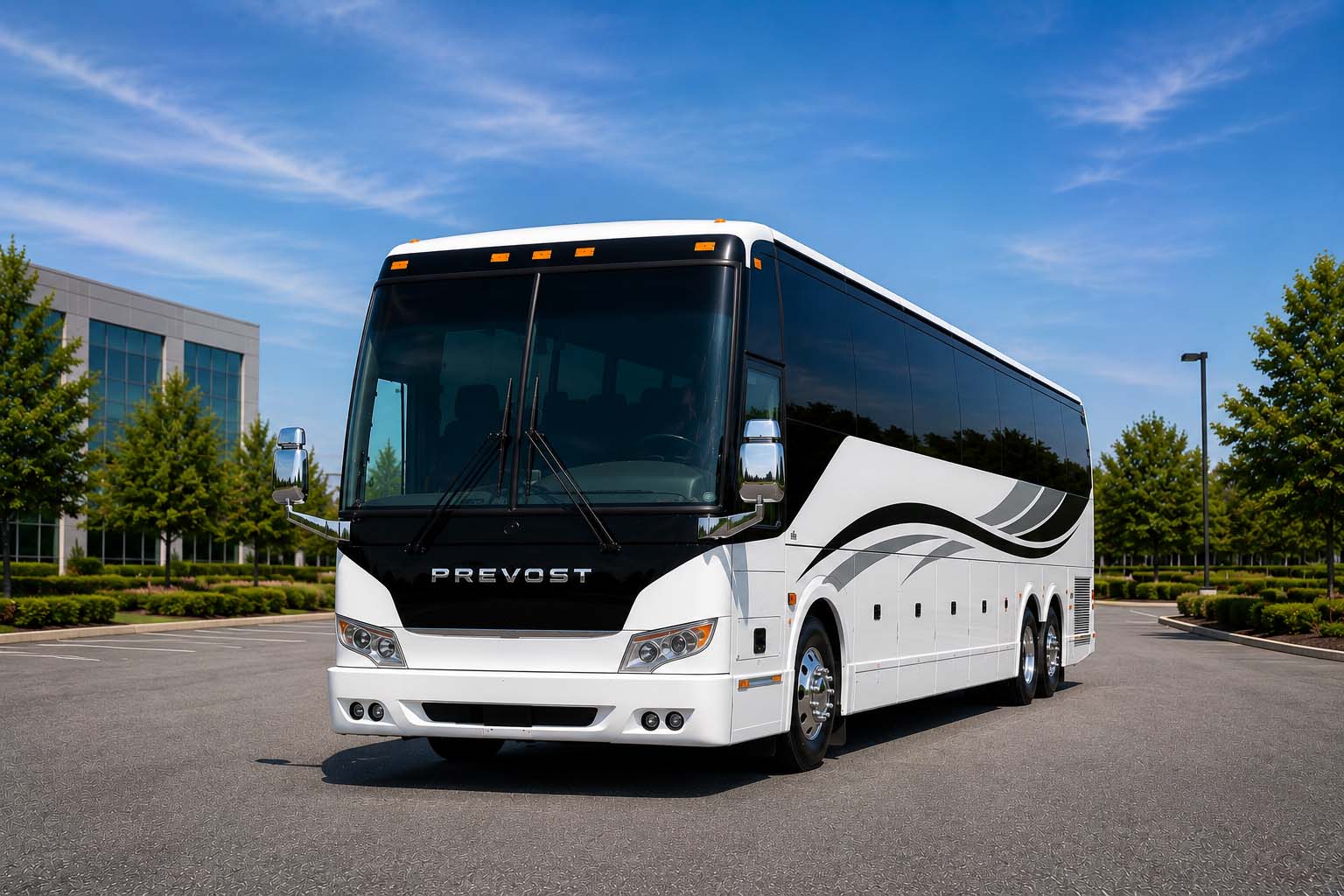 Charter bus rental in Quincy, MA
